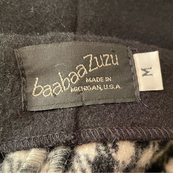 BaabaaZuzu Wool Red Black Patchwork Jacket - Size Medium - Picture 7 of 7